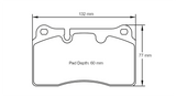 Pagid Racing Rear Brake Pad Set No. 4943 for Aston Martin DB9/Vanquish