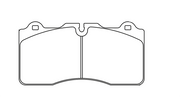 Pagid Racing Front Brake Pad Set No. 4945 for Nissan R35 GTR