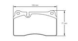 Pagid Racing Rear Brake Pad Set No. 4946 for Nissan R35 GTR