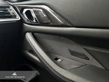 AutoTecknic Dry Carbon Interior Door Handle Trim Set - G22 4-Series