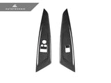AutoTecknic Dry Carbon Window Switch Panel Trim Set - G22 4-Series