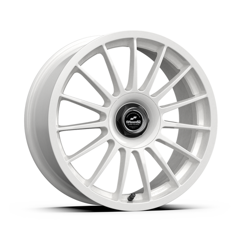 Fifteen52 Podium Rally White Wheel for Porsche Macan. Cast, lightweight, 90s racing style. 18x8.5, 5x112. PMB Performance expertise. $325/ea. Inquire now!