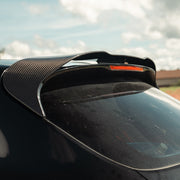 Rennline Carbon Fiber Hatch Spoiler for Macan: Hand-laid carbon fiber with UV gloss finish, OEM+ fit, easy install.  Shop now at PMB Performance.