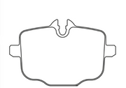 Race Technologies RE10 Rear Brake Pads for BMW M2 G87 (2023+), rear w/ iron rotors