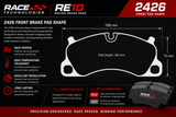 Race Technologies RE10 Front Brake Pads for Porsche 991/981 (2011–2020)