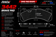 Competition Motorsport Race Technologies Front Racing Brake Pads 3442