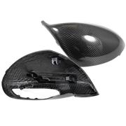 Rennline Carbon Fiber Sport Design Mirrors fits 991 Carrera, 981 Boxster/Cayman