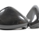 Rennline Carbon Fiber Mirrors for Panamera: Sleek upgrade with OEM fit. Installs in minutes. Not for Lane Assist cars. Shop now at PMB Performance.