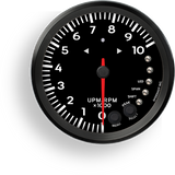 Speedhut 4.5" Tachometer - 10k rpm, with Shift Light