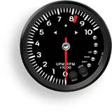 Speedhut 4.5" Tachometer - 10k rpm, with Shift Light