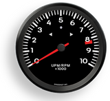 Speedhut 4.5" Tachometer - 10k rpm, without Shift Light