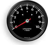 Speedhut 4.5" Tachometer - 10k rpm, without Shift Light