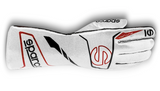 Competition Motorsport Sparco Futura Racing Gloves white red