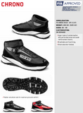 Sparco Chrono Crew Racing Shoesss, FIA/SFI Approved, FIA 8856-2018