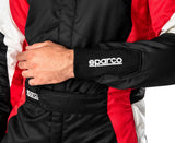 Competition Motorsport Sparco Competition Driver FIA Racing Suit black white