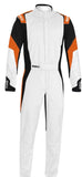 Competition Motorsport Sparco Competition Driver FIA Racing Suit white orange