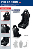 Competition Motorsport Sparco EVO Carbon Fiber Racing Seat Standard, Large Or XL