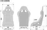 Competition Motorsport Sparco EVO Carbon Fiber Racing Seat Standard, Large Or XL