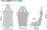 Competition Motorsport Sparco EVO Carbon Fiber Racing Seat Standard, Large Or XL