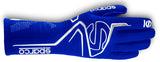 Competition Motorsport Sparco Lap Nomex Gloves white blue