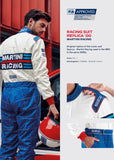Sparco Martini Racing Blue Driver Suit Driver Race Suit
