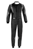 Competition Motorsport Sparco Superleggera Driver FIA Racing Suit black grey front