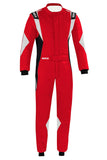 Competition Motorsport Sparco Superleggera Driver FIA Racing Suit black red front