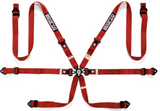 Sparco Six-Point Racing Harness, 2-Inch Steel Pull-Down