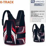 Competition Motorsport Sparco K-track Kart Racing Rib Protector