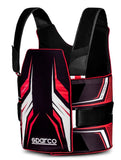 Competition Motorsport Sparco K-track Kart Racing Rib Protector black red