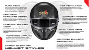 Stilo ST6 FN ABP Carbon Fiber 8859-2024 / SA2025 Racing Helmet