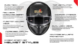 Stilo ST6 FN ABP Carbon Fiber 8860-2018 Racing Helmet