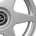 Fifteen52 Tarmac EVO Speed Silver Wheel for Porsche Macan. Cast, lightweight, 6-spoke motorsport design. 18x8.5, 5x112. PMB Performance expertise. $280/ea.