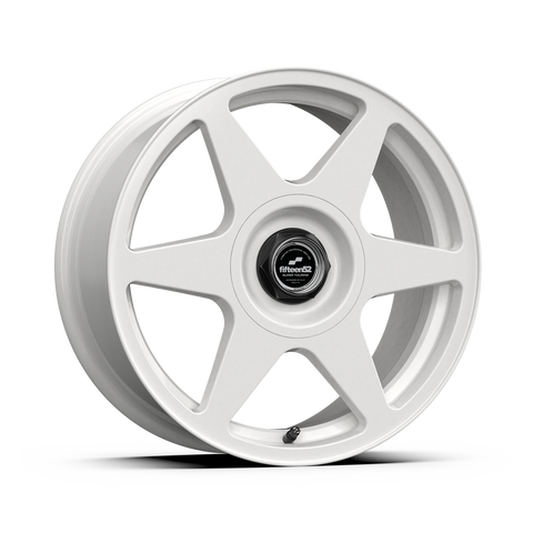 Fifteen52 Tarmac EVO Rally White Wheel for Porsche Macan. Cast, lightweight, 6-spoke motorsport design. 18x8.5, 5x112. PMB Performance expertise. $280/ea.