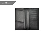 AutoTecknic Carbon Fiber Leather Checkbook Holder
