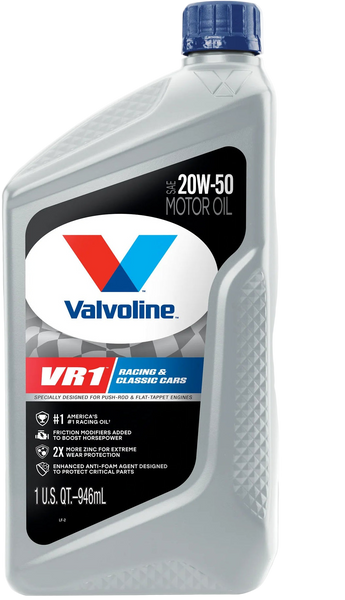 Valvoline VR1 High Zinc Synthetic 20W-50 Oil (1-Quart) | PMB – PMB