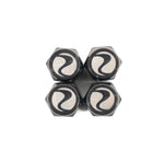 Add a sleek touch with Rennline Titanium Valve Stem Caps. Lightweight, corrosion-resistant, and durable with a laser-etched logo. Set of 4. Shop now at PMB.