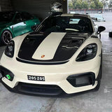 SilverRocket Dry Carbon Clubsport Dive Plane and Lower Side Spoiler Pack for Porsche 718 GT4 RS