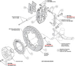 Wilwood Forged Narrow Superlite 4R Front Brake Kit for Porsche 911/912 Models with 3" Struts (1969-76)