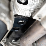 Rennline Billet Tunnel Brace for Macan: CNC-machined 6061-T6 aluminum for improved rigidity, replacing the factory brace. Shop now at PMB Performance.