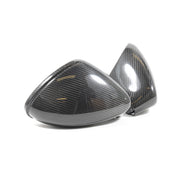 Rennline Carbon Fiber Mirrors for Panamera: Sleek upgrade with OEM fit. Installs in minutes. Not for Lane Assist cars. Shop now at PMB Performance.