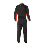 Competition Motorsport Alpinestars KMX-9 V3 Kart Racing Suit black white red rear
