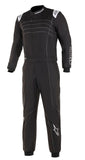 Competition Motorsport Alpinestars KMX-9 V3 Kart Racing Suit black white front