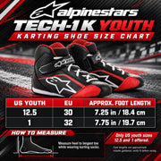 Competition Motorsport Alpinestars Tech-1 K Youth Karting Shoes