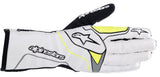 Competition Motorsport Alpinestars Tech-1 KX V3 Karting Gloves CIK-FIA Level 2 white yellow