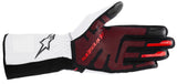 Competition Motorsport Alpinestars Tech-1 KX V4 Karting Gloves FIA 8877-2022 white red