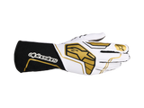 Competition Motorsport Alpinestars Tech-1 KX V4 Karting Gloves FIA 8877-2022 black white front