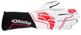 Competition Motorsport Alpinestars Tech-1 KX V4 Karting Gloves FIA 8877-2022 white red