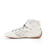 Competition Motorsport Alpinestars Tech-1 Z V3 Racing Shoes white green side
