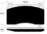Porterfield Front/Rear Brake Pad Set for Porsche Macan Base (2018)